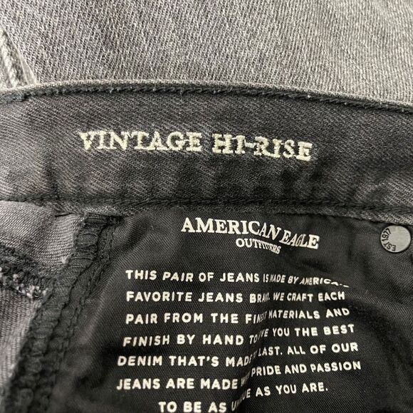 American Eagle Vintage Hi-Rise Distressed Jeans 2 - Picture 8 of 9